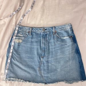 abercrombie and fitch denim skirt women size 14 US